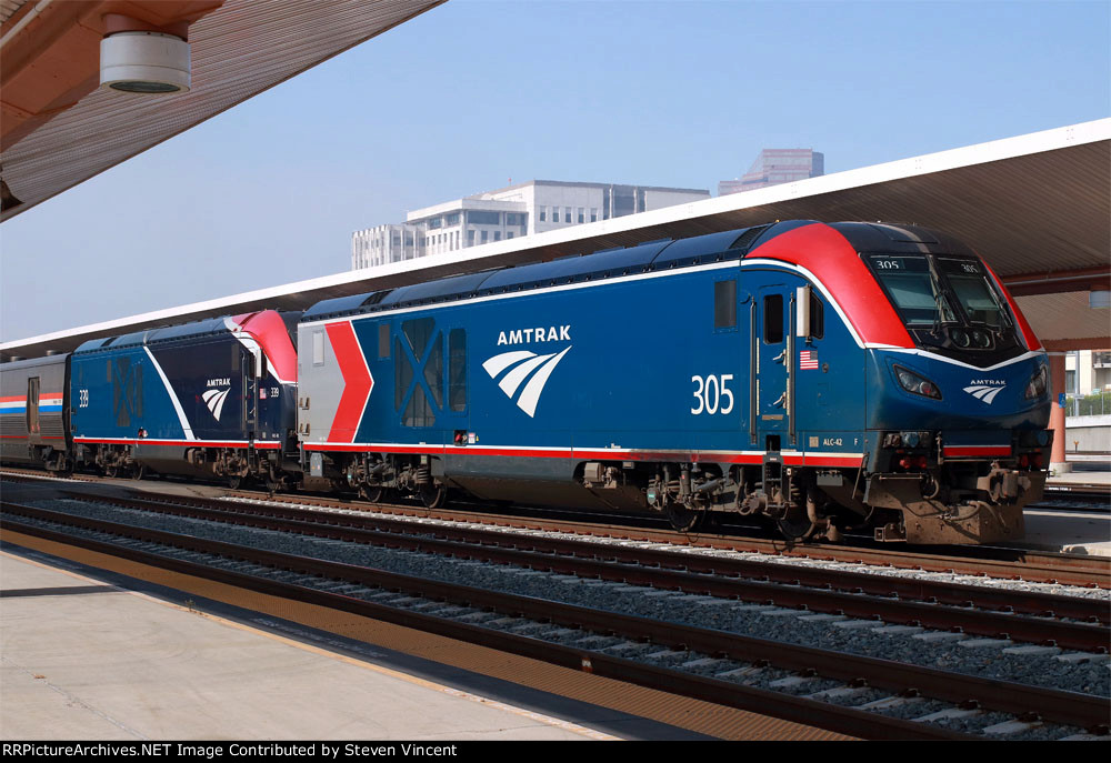 Antrak ALC-42's #305 & #339 on train #14 the "Coast Starlight".